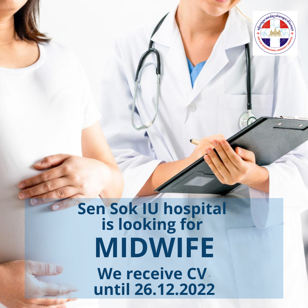 Job announcement MIDWIFE Sen Sok International University HospitalSen Sok International